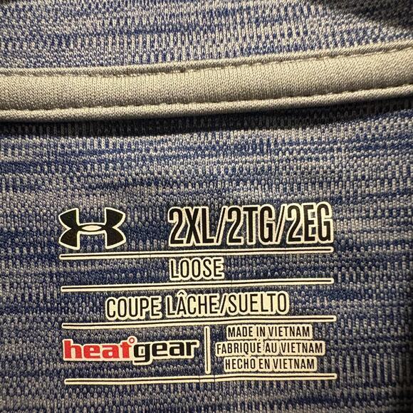 Under Armour Pullover Shirt Mens 2XL HeatGear Athletic Quarter Zip Loose Fit - Picture 2 of 11